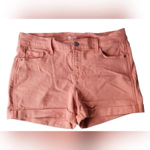 Old Navy Boyfriend Mid-Rise Peach Shorts